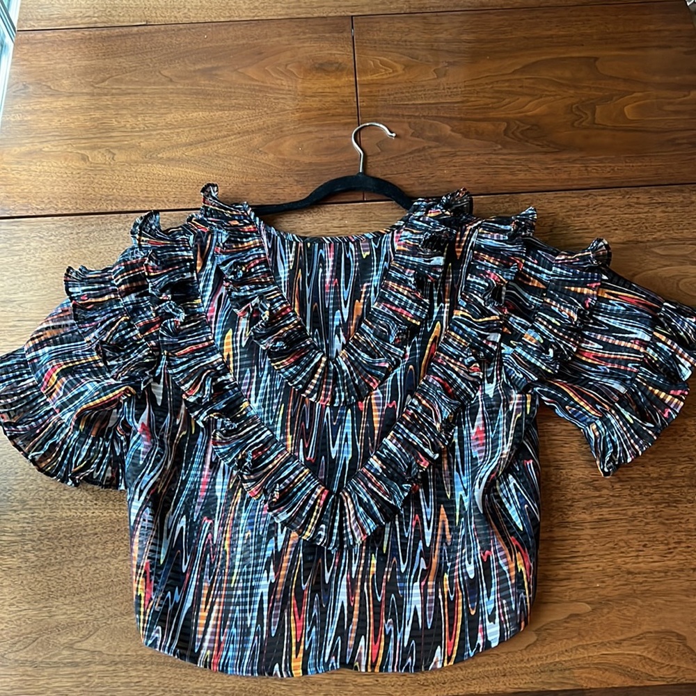 Opening Ceremony Marble Ruffle Top - Picture 9 of 11